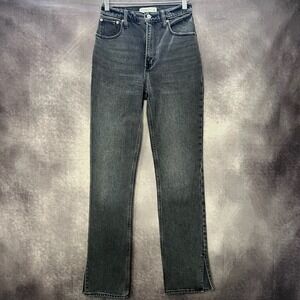 Abercrombie & Fitch 90s Straight Ultra High Rise Women Size 24 Black Jeans